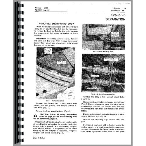 JD-S-TM1057 John Deere 4430 Tractor Service Manual (SN# 0-33108)