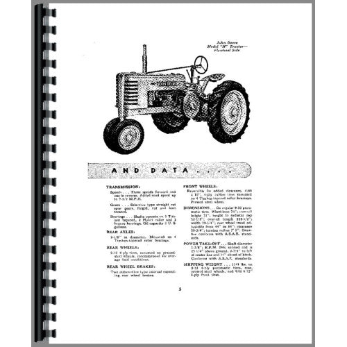 JD-O-OMR2011 John Deere H Tractor Operators Manual