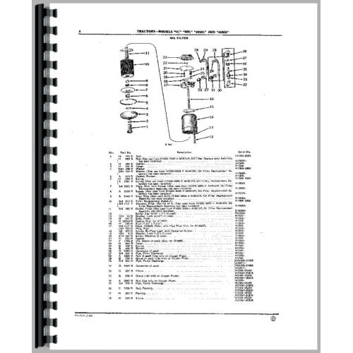 JD-P-PC304 John Deere H Tractor Parts Manual