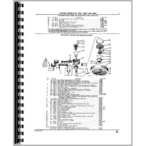 JD-P-PC304 John Deere H Tractor Parts Manual