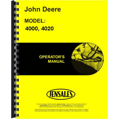 JD-O-OMR48273 John Deere 4020 Tractor Operators Manual (SN# 201,000-250,000) (201,000 to 250,000)