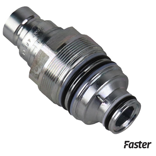 KV0511-77140 Faster Flat Face Hydraulic Breakaway Cartridge, Male, Genuine OEM Style
