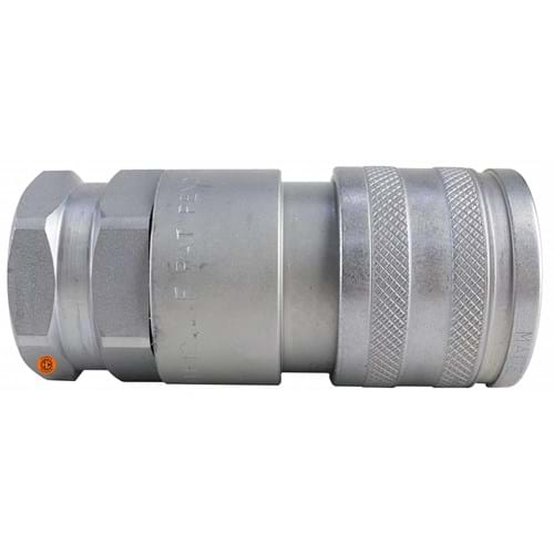 KV0621-77450 Faster Flat Face Hydraulic Breakaway Coupler, Female, Genuine OEM Style