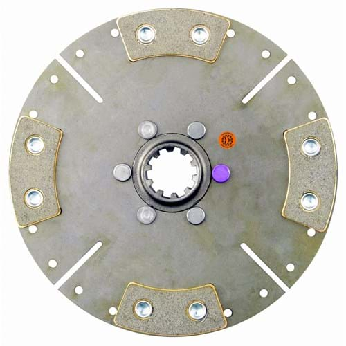 M1046382 HD 9" Transmission Disc, 4 Pad, w/ 1-3/8" 10 Spline Hub - Reman