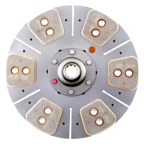 M1670234 HD6 12" Transmission Disc, 6 Pad, w/ 1-1/8" 10 Spline Hub - Reman