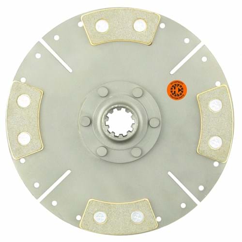 M183357 HD 9" Transmission Disc, 4 Pad, w/ 1-1/8" 10 Spline Hub - New