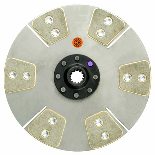 M3705750N6 10-3/8" Transmission Disc, 6 Pad, w/ 15/16" 13 Spline Hub - New