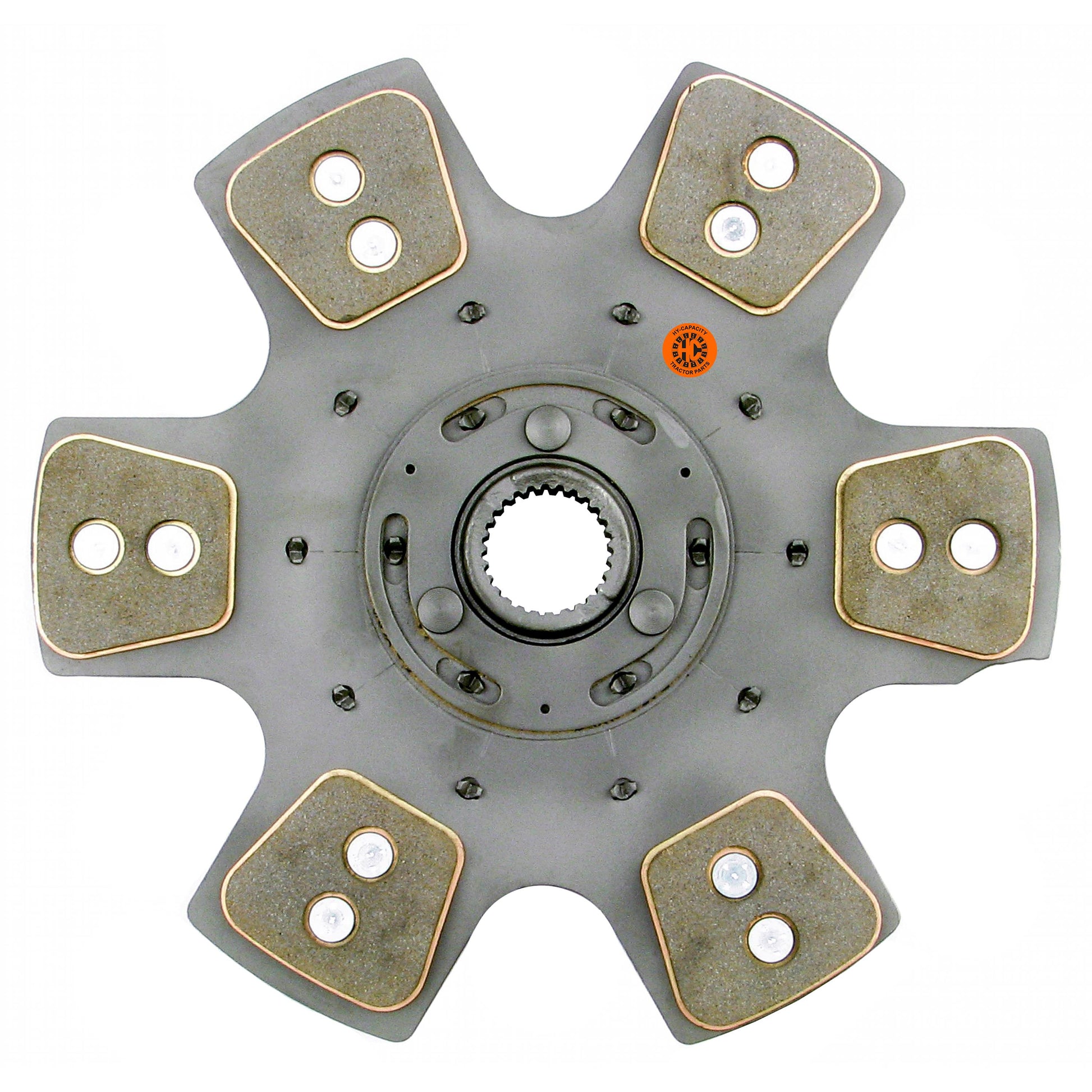 M528297 14" Transmission Disc, 6 Pad, w/ 1-3/4" 27 Spline Hub - New