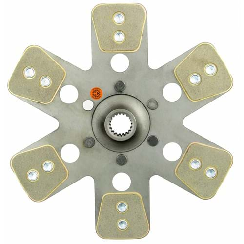 R43203 HD6 13-1/2" Transmission Disc, 6 Pad, w/ 1-1/4" 19 Spline Hub - Reman