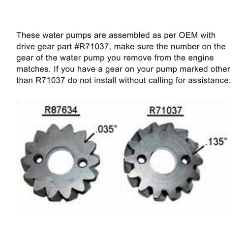 R71224 Water Pump w/ Gear - Reman