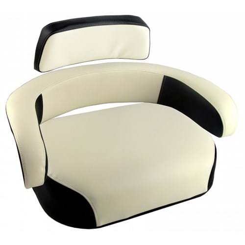 S400700C Cushion Set, Black & Cream Vinyl - (3 pc.)