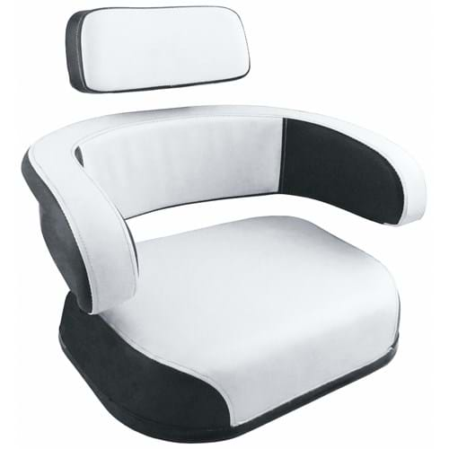 S400700 Cushion Set, Black & White Vinyl - (3 pc.)