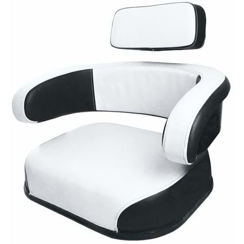 S400700 Cushion Set, Black & White Vinyl - (3 pc.)