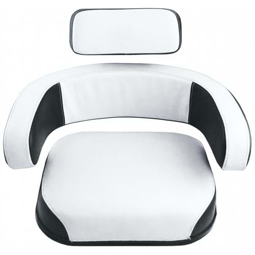 S400700 Cushion Set, Black & White Vinyl - (3 pc.)