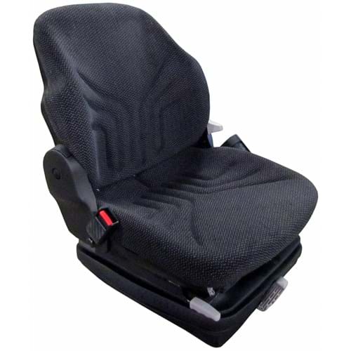 S8301528 Grammer Mid Back Seat, Black & Gray Fabric w/ Mechanical Suspension