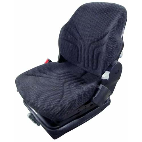 S8301528 Grammer Mid Back Seat, Black & Gray Fabric w/ Mechanical Suspension