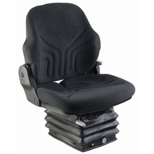 S8301699 Grammer Mid Back Seat, Black Fabric w/ Air Suspension