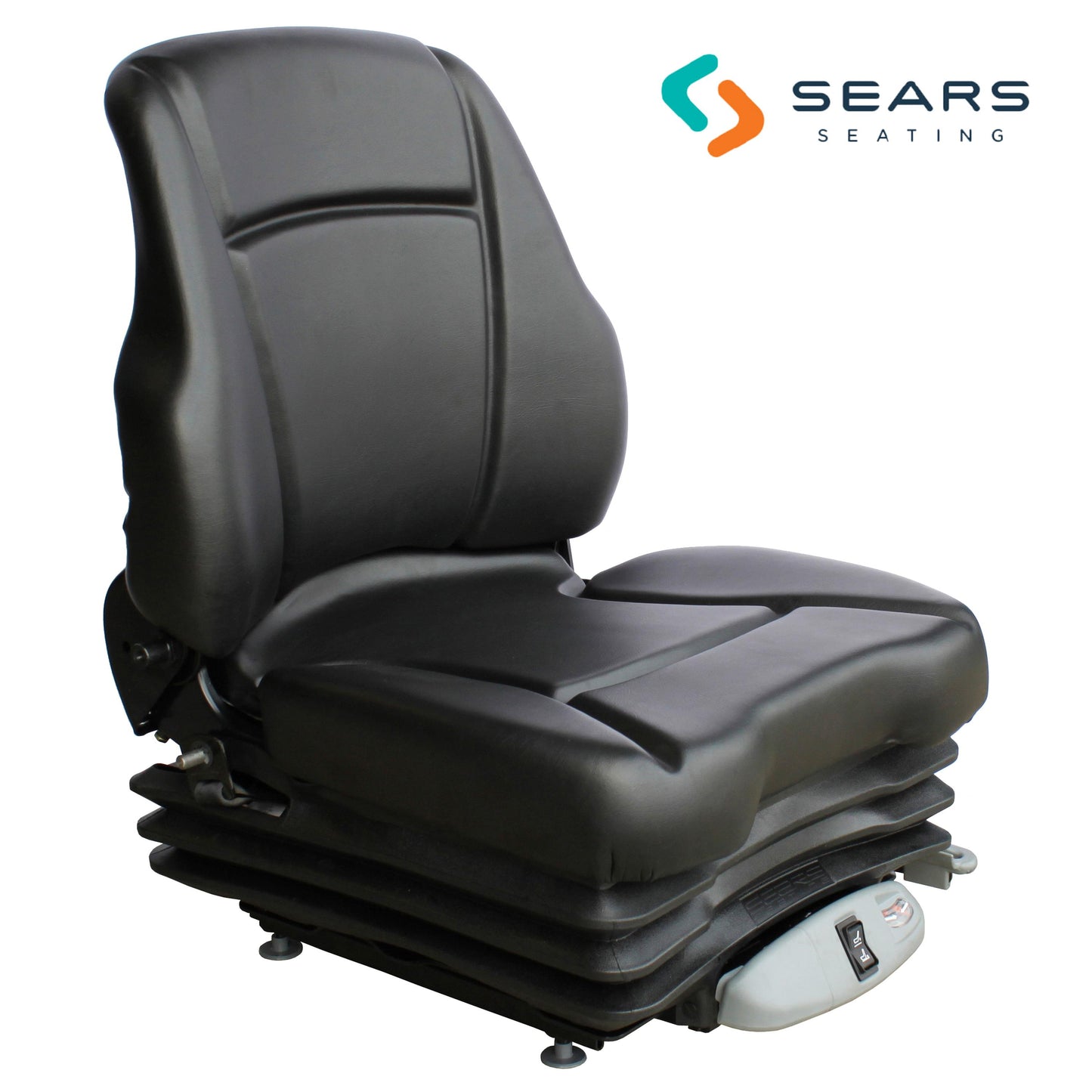 S8302049 Sears Low Back Seat, Black Vinyl w/ Air Suspension