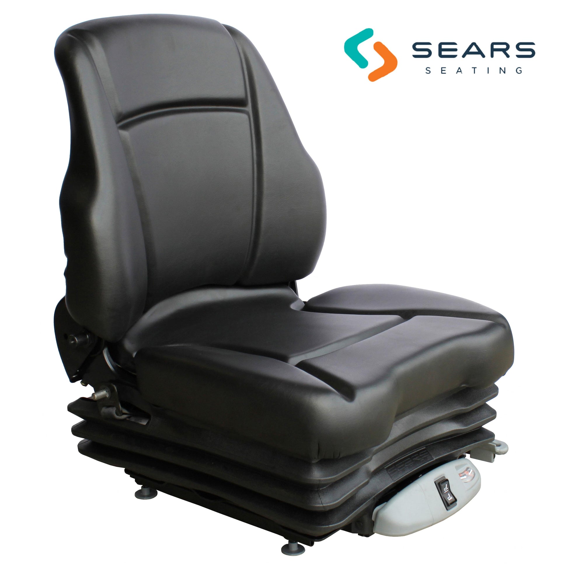 S8302049 Sears Low Back Seat, Black Vinyl w/ Air Suspension