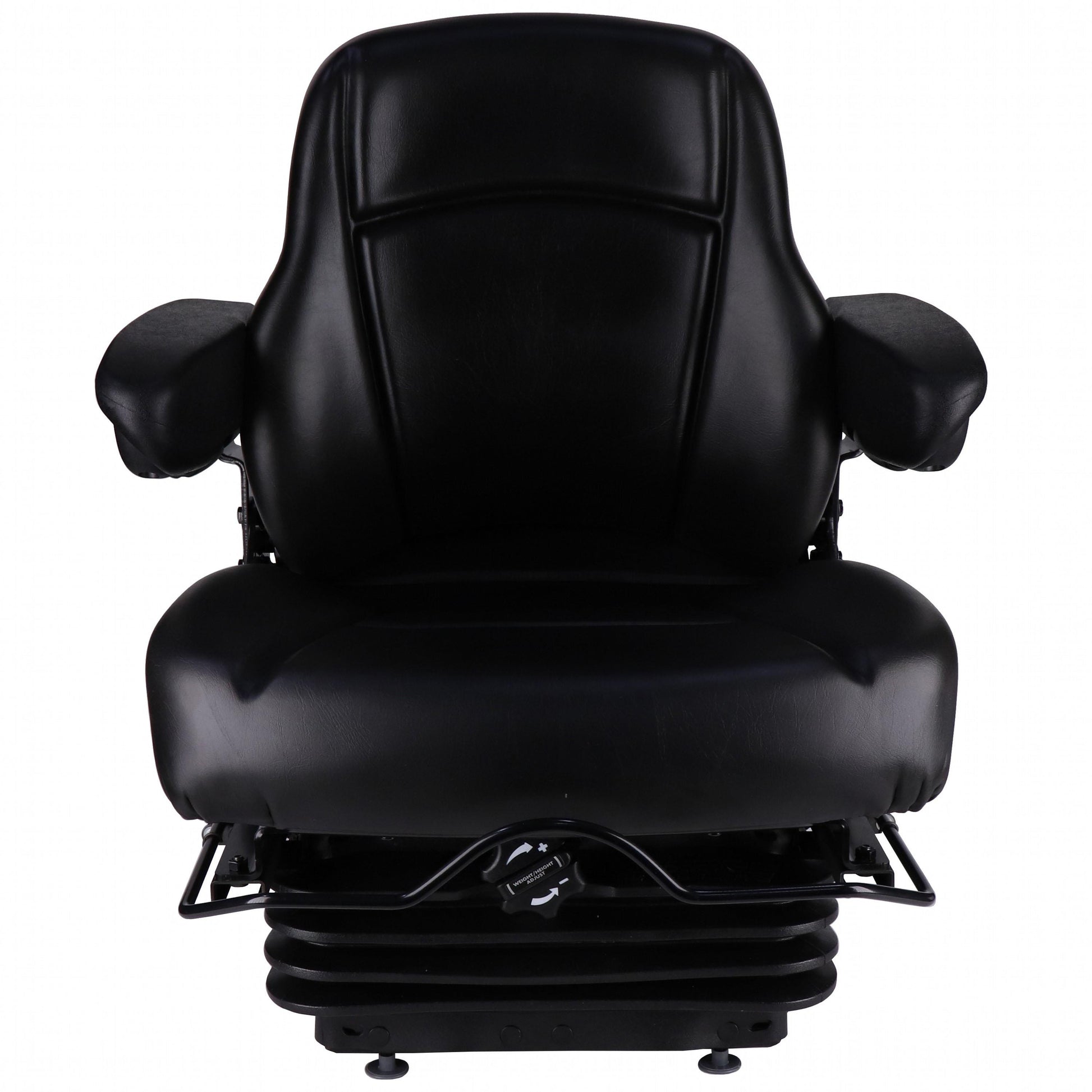 S8302273 Sears Mid Back Seat, Black Vinyl Seat, w/ Mechanical Suspension