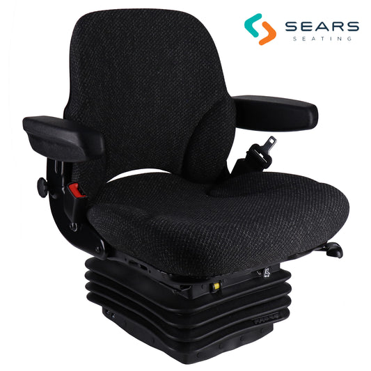 S8302281 Sears Mid Back Seat, Asphalt Gray Fabric, w/ Air Suspension