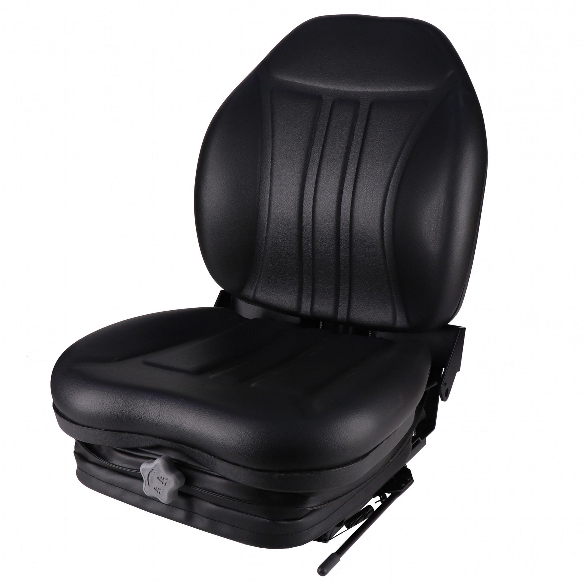 S8302310 High Back Seat, Black Vinyl w/ Integrated Suspension