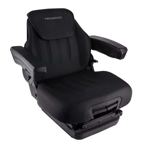S8302357 PROBOSS AS3510 Mid Back Seat, Black & Gray Fabric w/ Air Suspension