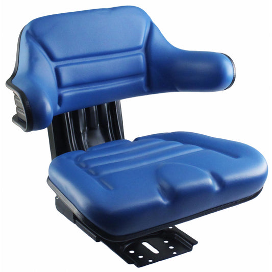 S830686 Wrap-Around Seat, Blue Vinyl w/ Mechanical Suspension
