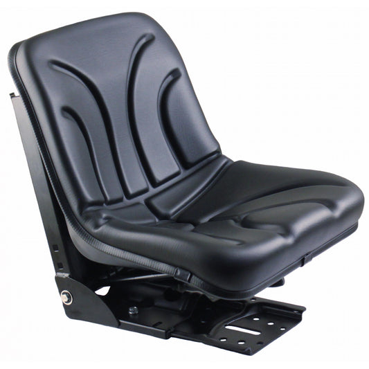 S830807 Bucket Seat, Black Vinyl w/ Mechanical Suspension