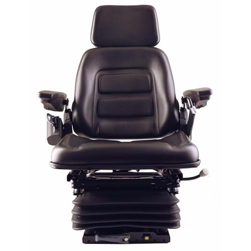 S830809 High Back Seat, Black Vinyl w/ Mechanical Suspension