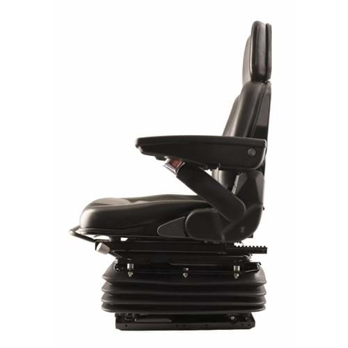 S830809 High Back Seat, Black Vinyl w/ Mechanical Suspension