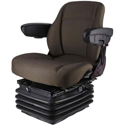 SR8302022 Sears Mid Back Seat for John Deere 7000 & 8000 Series, Brown Fabric w/ Air Suspension