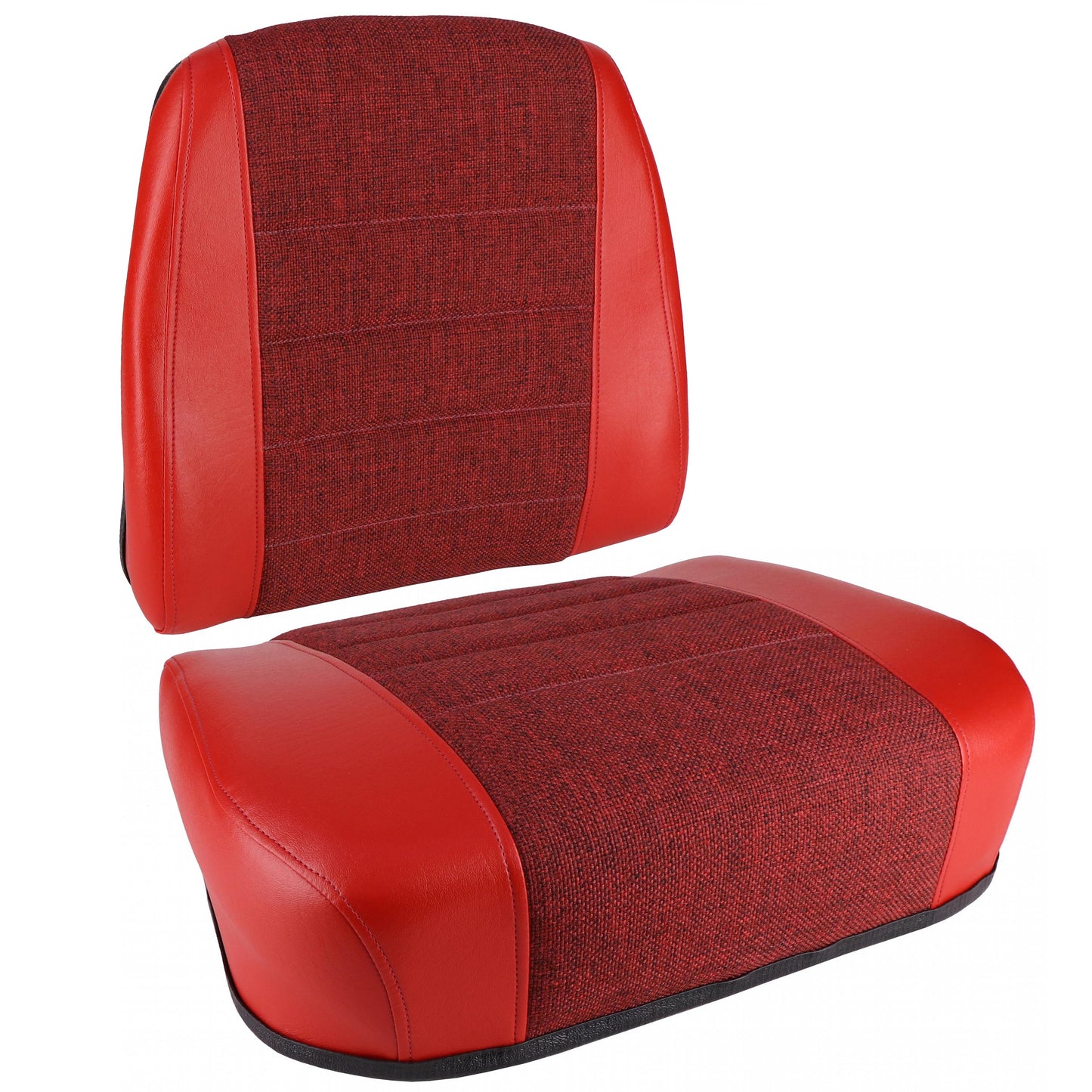 SW3347931R Cushion Set, Red Fabric & Vinyl, w/o Welded Brackets - (2 pc.)