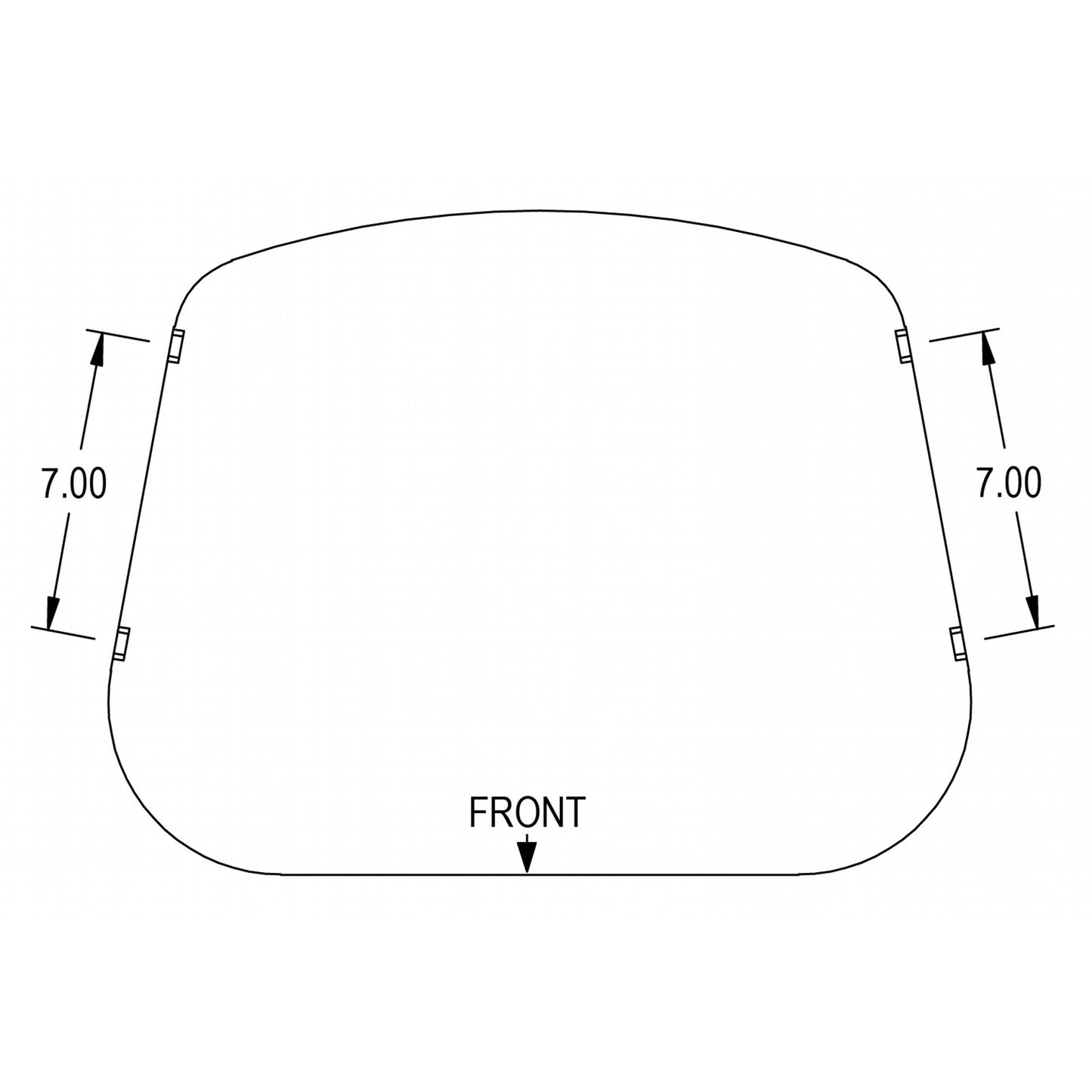 SW3347931R Cushion Set, Red Fabric & Vinyl, w/o Welded Brackets - (2 pc.)