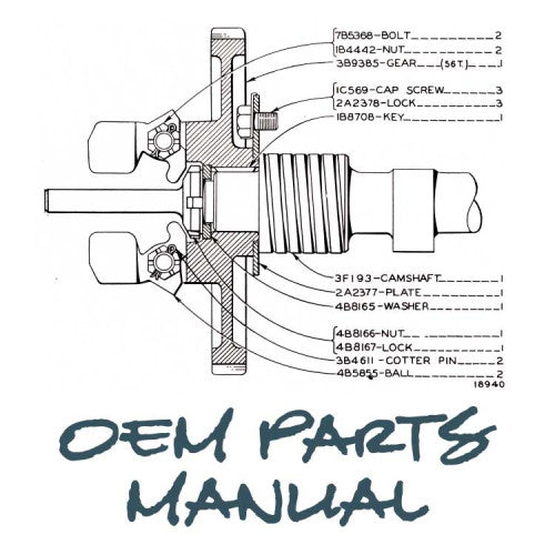 OEM-P-FO87022077 Ford 4630 Tractor Parts Manual