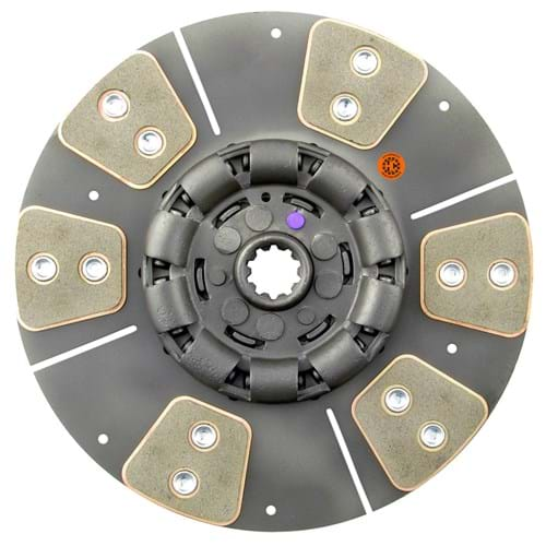 384633 HD6 10-1/2" Transmission Disc, 6 Pad, w/ 1-1/8" 10 Spline Hub - Reman