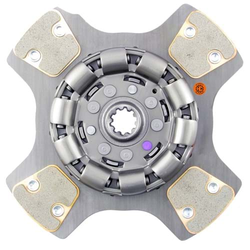 388625 11" Transmission Disc, 4 Pad, w/ 1-3/32" 10 Spline Hub - Reman