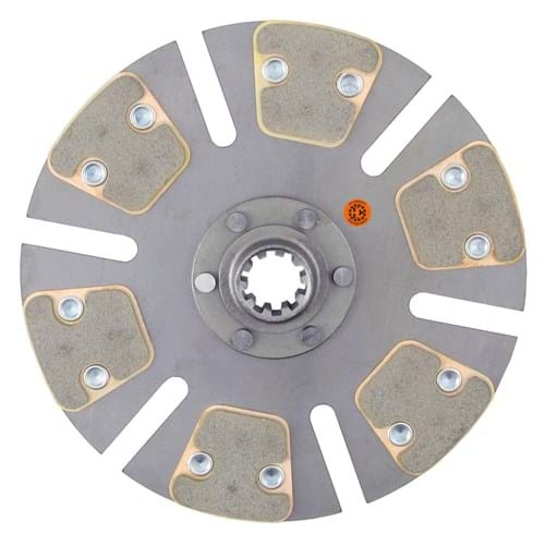 10" Transmission Disc, 6 Pad, w/ 1-1/4" 10 Spline Hub - New