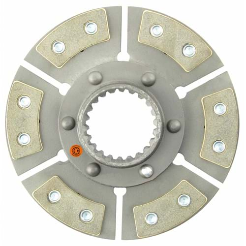 B1601160 9" PTO Disc, 6 Pad, w/ 2-3/4" 22 Spline Hub - Reman