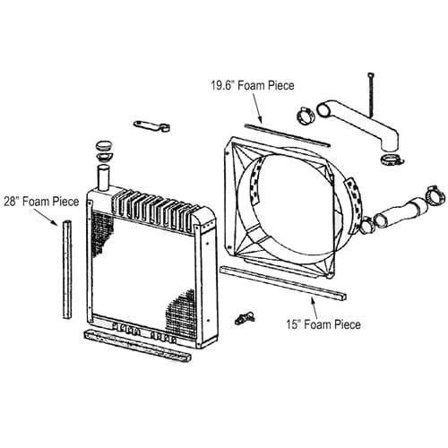 C830985 Radiator Cushion Foam Kit