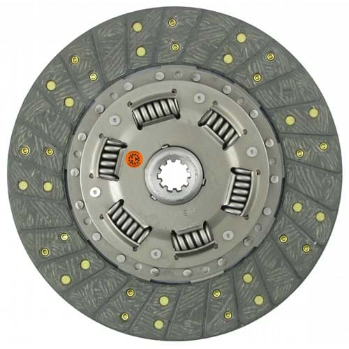 F400043 10-3/8" Transmission Disc, Woven, w/ 1" 10 Spline Hub - New