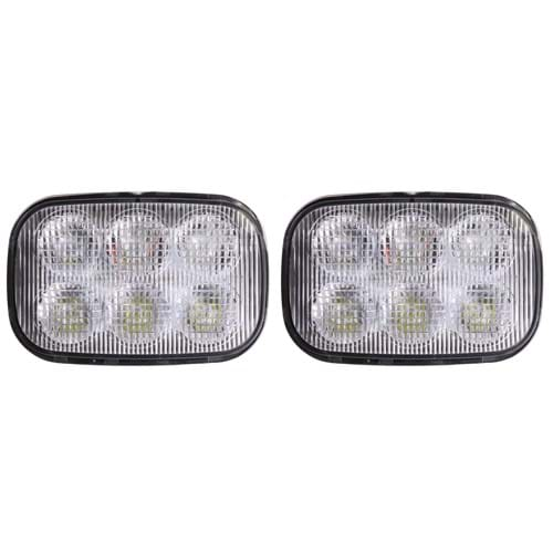 HA84306268 SET Industrial LED Headlight Set for Case New Holland Skid Steer, 2400 Lumens - (Pkg. of 2)