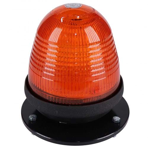 HA84337824 Rotating & Strobe Amber LED Warning Beacon, 12W, 600 Lumens